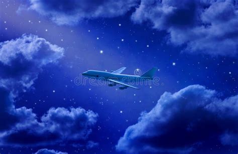 Airplanes In The Night Sky