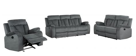 120" Modern Grey Fabric Sofa Set - Home and Family Decor | Sofa set ...