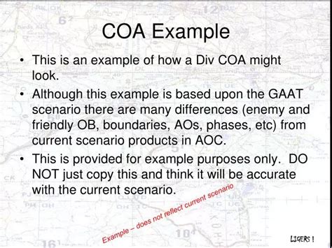 PPT - COA Example PowerPoint Presentation, free download - ID:1815883