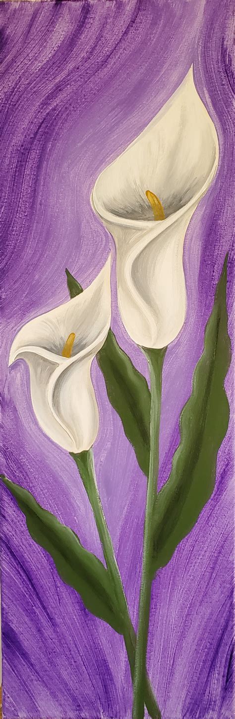 Lovely Calla Lilies - Pinot's Palette Painting