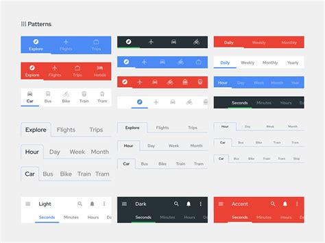 Material Tabs UI Design - Components for Figma by Roman Kamushken on Dribbble