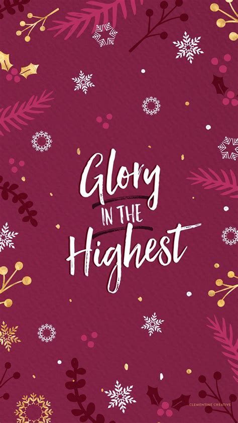 Free Christmas Desktop Wallpaper - Glory in the Highest | Free ...