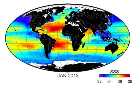 NASA Salinity: Aquarius/SMAP Optimum Interpolation Maps: Sea Surface Salinity