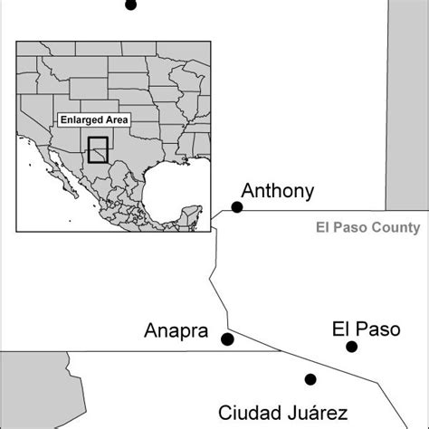 Area map of Paso del Norte Region. | Download Scientific Diagram