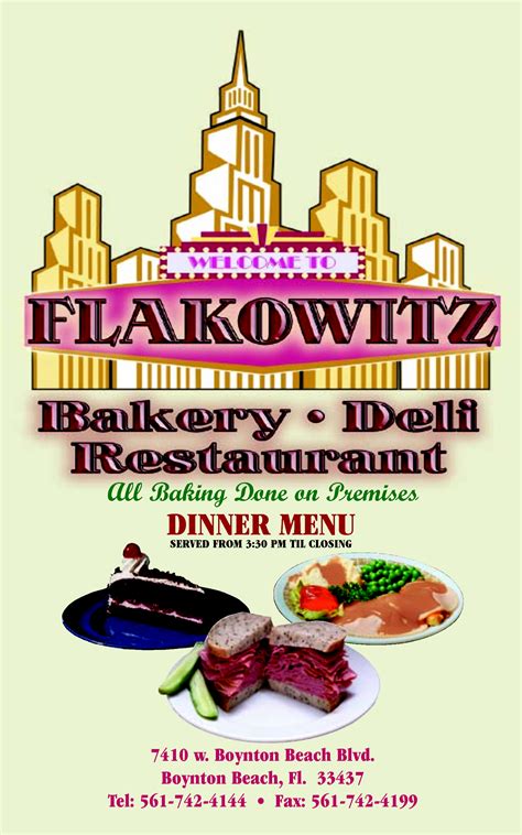 Flakowitz, Boynton Beach, FL - very reasonable prices. Food and service ...