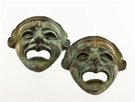 Bronze Greek Theatre Mask Ancient Greek Drama Actors Mask - Etsy