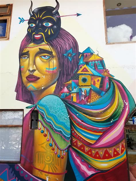 Cusco, Peru - Street Art & Graffiti- The Street Art in Cusco Peru is very much flavored by the ...