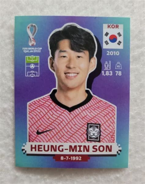 PANINI FIFA WORLD Cup Qatar 2022 Heung-Min Son Sticker KOR19 £2.50 - PicClick UK