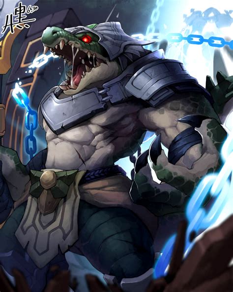 LOL, League Of Legends, Fan Art, Wallpaper, Campeões, Renekton (by Grimwhisper). Lol League Of ...