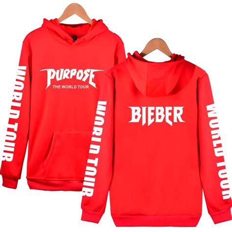 WBDDT Justin Bieber Hoodie Women Pullover Camouflage Autumn Unisex Outerwear Pocket Sweatshirt ...