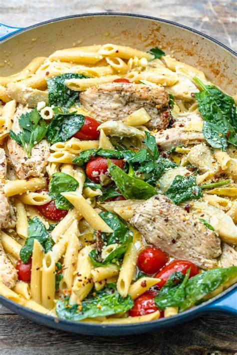 Creamy Chicken Pasta Recipe | The Mediterranean Dish