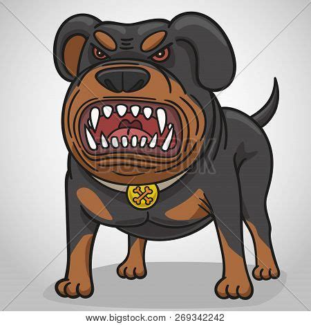 Cartoon Angry Dog Vector & Photo (Free Trial) | Bigstock