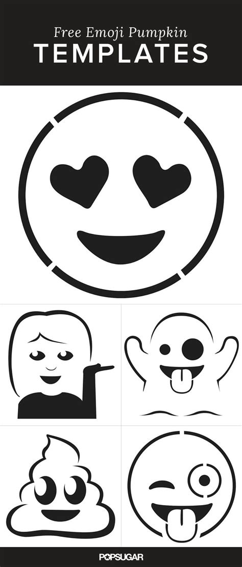 11 Emoji Pumpkin Templates That'll Make Carving So Much Fun | Pumpkin ...