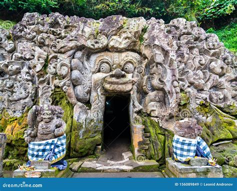 Goa Gajah or Elephant Cave in Bali, Indonesia Stock Image - Image of ...