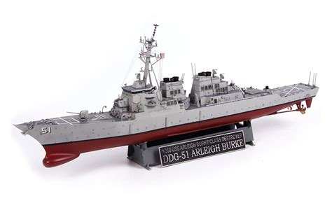 Buy Academy Plastic Model 1/350 Scale USS Arleigh Burke DDG-51 Ship Kit ...