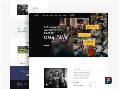 Home - Free Nonprofit Organization Figma Website Design Template - TemplatesJungle.com