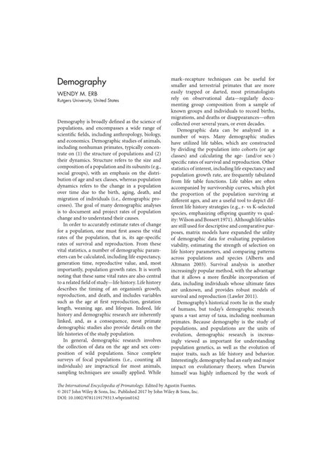 (PDF) Demography