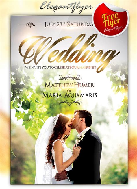 24 Free Wedding Templates in PSD on Behance in 2021 | Free wedding templates, Free wedding ...