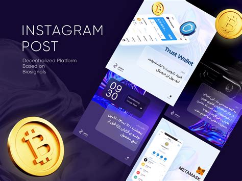 Instagram post for crypto currency startup on Behance