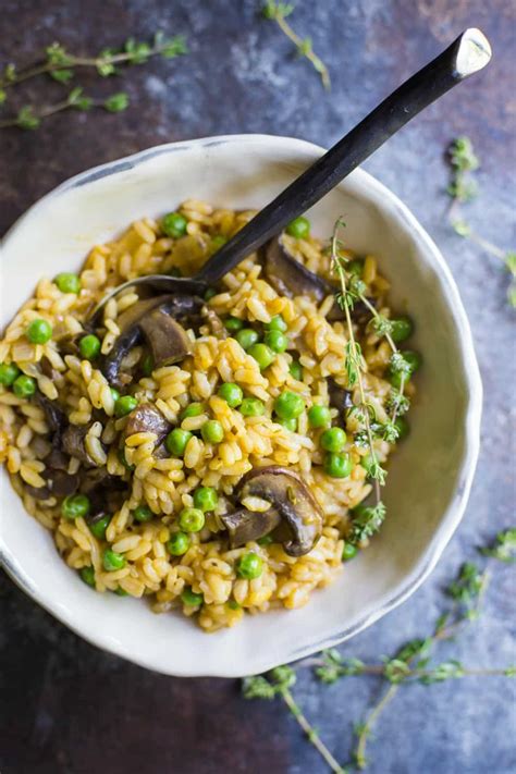 Mushroom and Pea Risotto | Food with Feeling