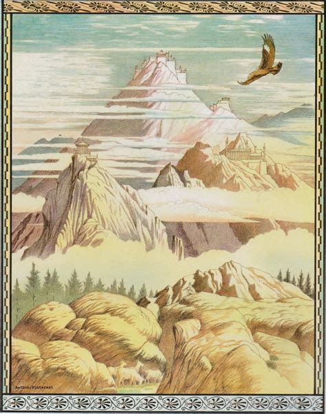 Mount Olympus by Giovanni Caselli. "The abode of the gods was on the summit of Mount Olympus, in ...