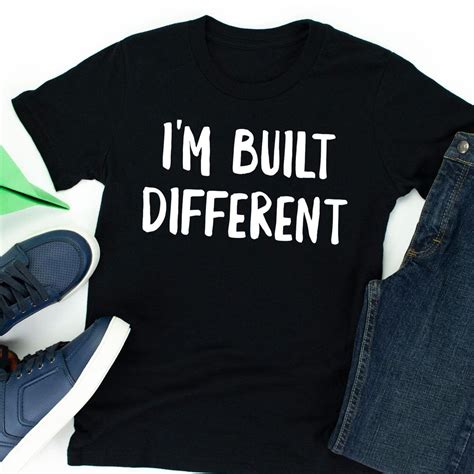 I'M BUILT DIFFERENT Shirt, Ironic Meme Cute Funny Sarcastic Humor Fun Birthday Gift Shirt Tshirt ...