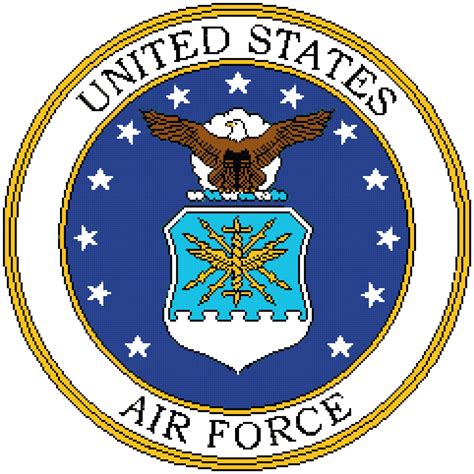 United States Air Force Seal pattern chart graph