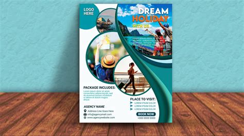 Travel Agency Flyer Design | Tour & Travel Poster Design | Creative Flyer Design In Photoshop ...