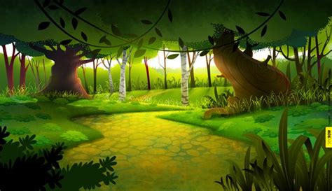 2D animation BG by seerow .com, via Behance | Animation background, Landscape illustration, Art ...