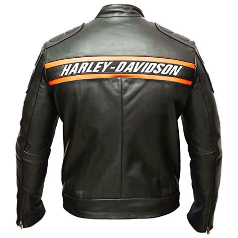 Harley Davidson Leather Jacket - Biker Style Goldberg WWE Jacket