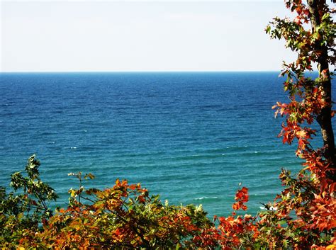 Northern Lake Michigan - Autumn Blue Water | Lake michigan, Blue water ...