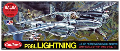 Guillow's Lockheed P-38 Lightning Model Kit for sale | North Las Vegas ...