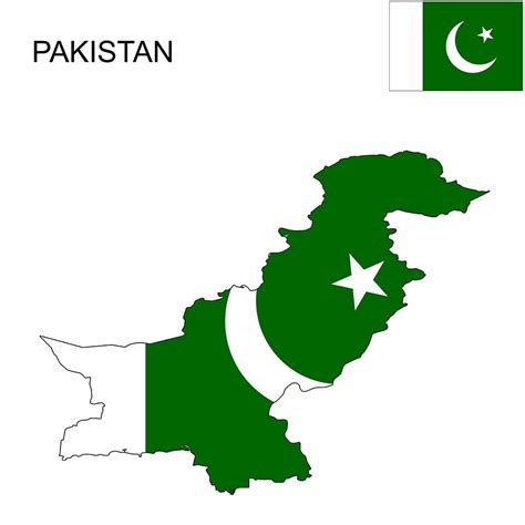 Pakistan Flag Map and Meaning | Mappr