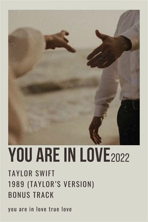 taylor swift you are in love 1989 polaroid poster | Taylor swift lyrics ...