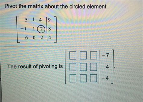 polilla Ojalá testimonio pivot matrix calculator a nombre de Exactitud resultado