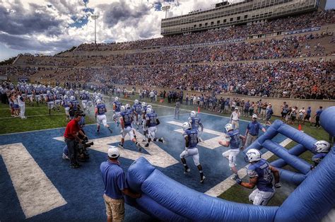 Air Force Falcons Football Team Entering The Field Photograph by ...