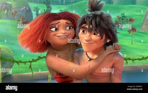 THE CROODS: FAMILY TREE, from left: Eep Crood (voice: Ally Dixon), Guy ...