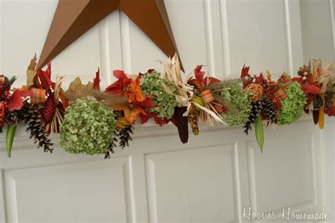 Fall Mantel & Garland Inspired by Nature - Hoosier Homemade