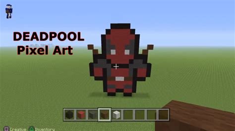 Minecraft Xbox Pixel Art Tutorial - Mini DEADPOOL - YouTube