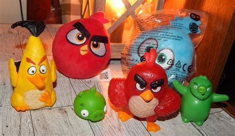 Red Birds, Blue Bird, Dec 12, Angry Birds, Burger King, Red And Blue, Plush, Figures, Toys