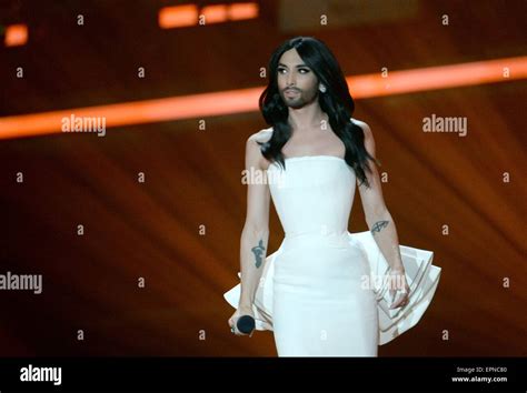 Austrian singer Conchita Wurst performs during the first Semi Final of the Eurovision Song ...