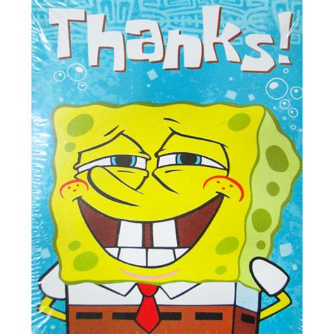 SpongeBob SquarePants 'Wonderful Time' Thank You Notes w/ Envelopes (8ct)