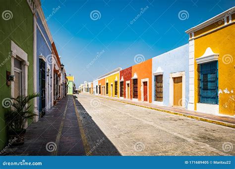 Colonial Architecture of Campecha. Stock Image - Image of destination ...