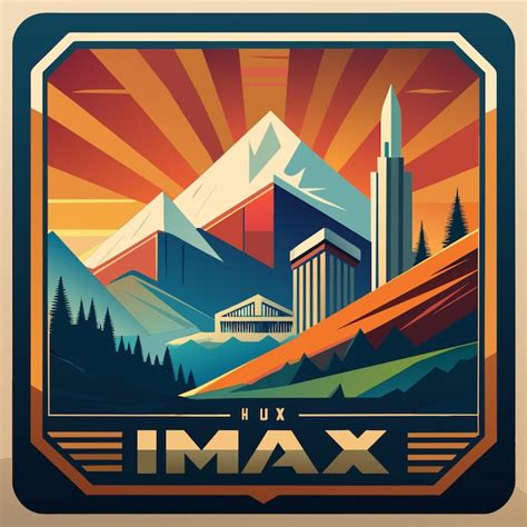 Imax logo vector illustration flat 2 | Premium AI-generated vector