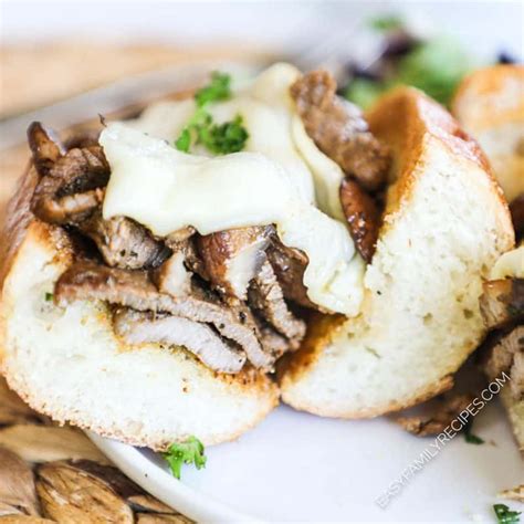 Top Round Steak Sandwich with Mushrooms · Easy Family Recipes