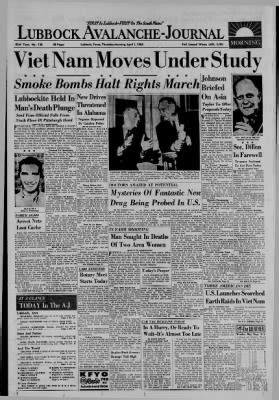 Lubbock Avalanche-Journal from Lubbock, Texas on April 1, 1965 · Page 1