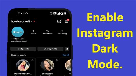 How to enable instagram dark mode new update instagram dark theme 2023!! - Howtosolveit - YouTube