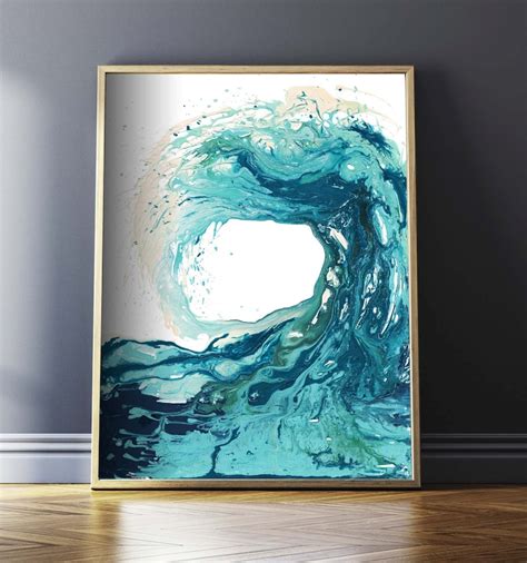 Ocean Print Abstract Art Prints Surf Art Ocean Art Beach - Etsy