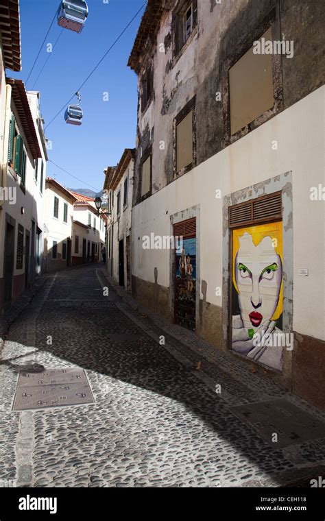 Funchal Old Town Painted Doors on Rua de Santa Maria Cable Cars Rue ...