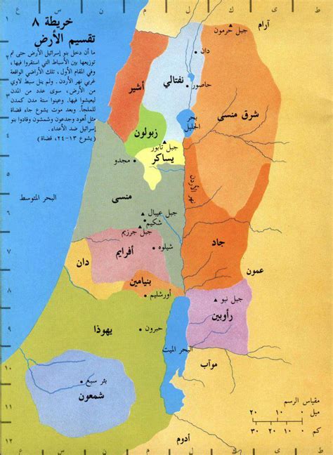 7- تقسيم الأرض – خرائط الكتاب المقدس – موقع سلطانة الحبل بلا دنس